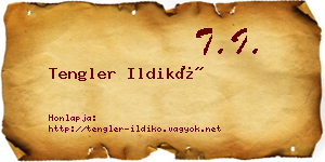 Tengler Ildikó névjegykártya