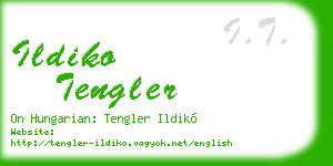 ildiko tengler business card